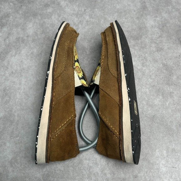Ariat Cruiser Shoes Womens 8.5 Sunflower Brown Suede Slip On Loafers 10040356 - Picture 7 of 9